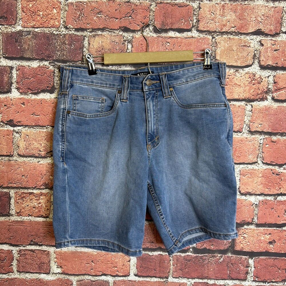 5.11 Tactical Shorts Men 33 Multiple Pocket Denim Jean Workwear